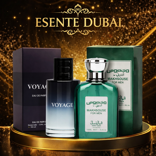 Set de 2 Parfumuri Arăbești de BĂRBAT 100ml | VOYAGE + MAKHSOUSE