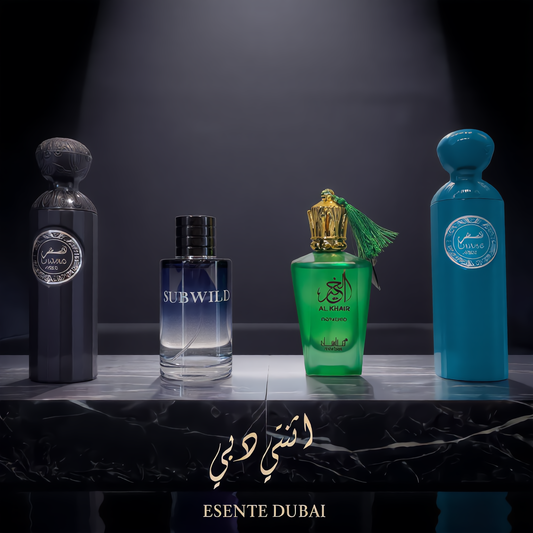 4 Parfumuri Arăbești de Bărbat - 100ML | Qasas Nero + Qasas Amora + Voyage + Makhsouse